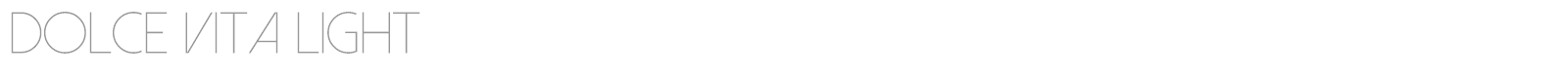 Dolce Vita font preview